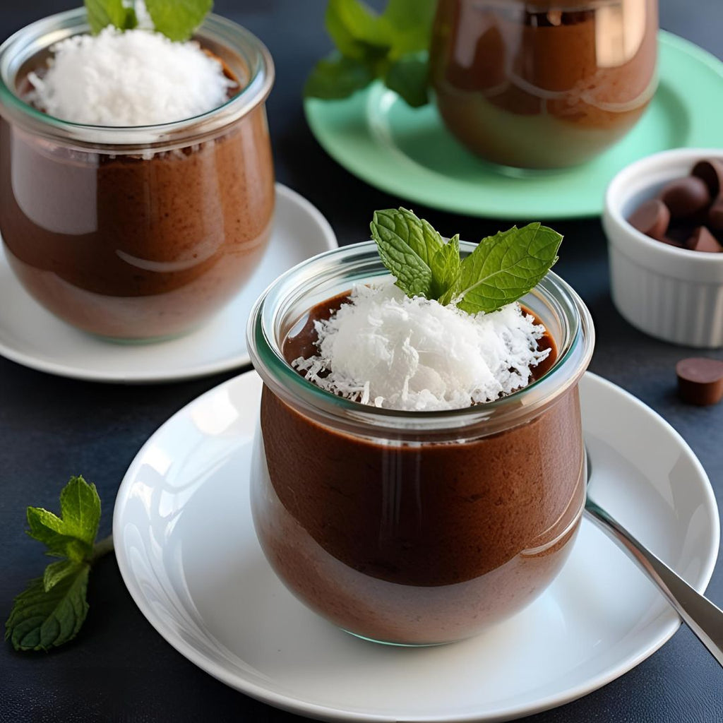 Coconut Chocolate Mint Pudding